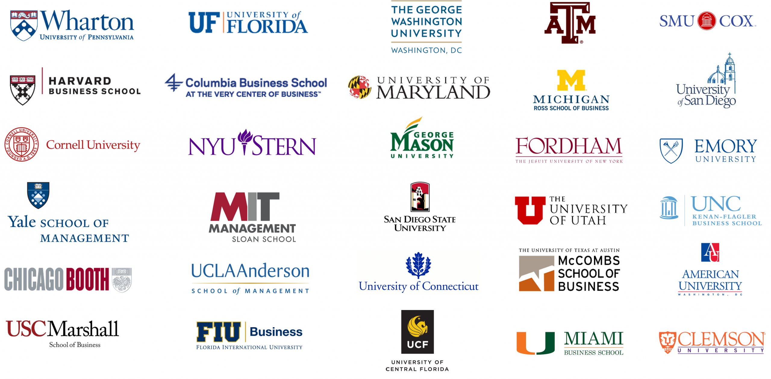 University clients logos