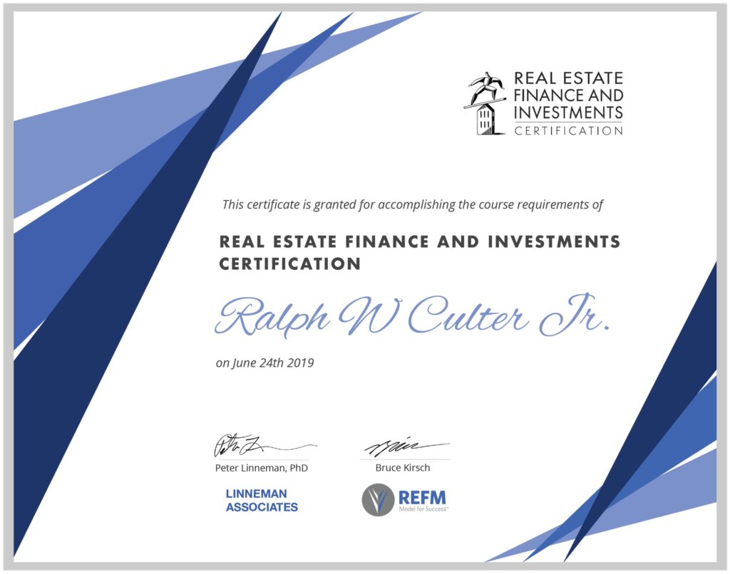 REFAI Real Estate Financial Modeling